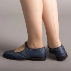 American Duchess Wednesday Women's Vintage Mary Jane Shoes (Navy) -StrideOne Store wednesday vintage mary jane shoes navy of 3